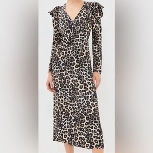 flying toucans open back midi dress NWT Farm Rio Flying Toucans Open Back Midi Dress- Size Small